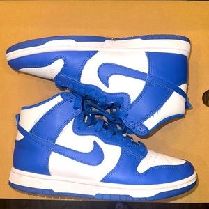Royal blue Nike dunk high